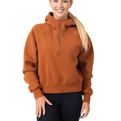 Ladies/Girls Cotton Care Half-Zip